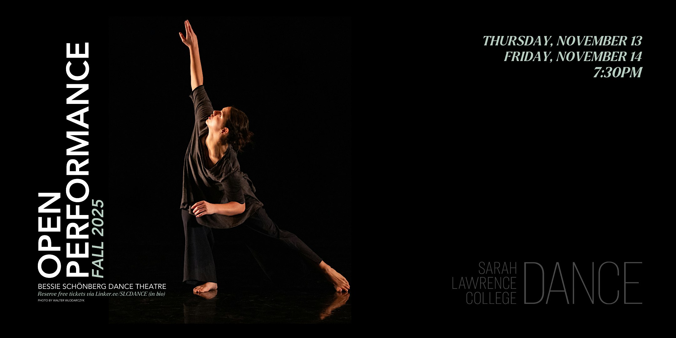 Open Performance Fall 2025 at Sarah Lawrence College – Bronxville, NY