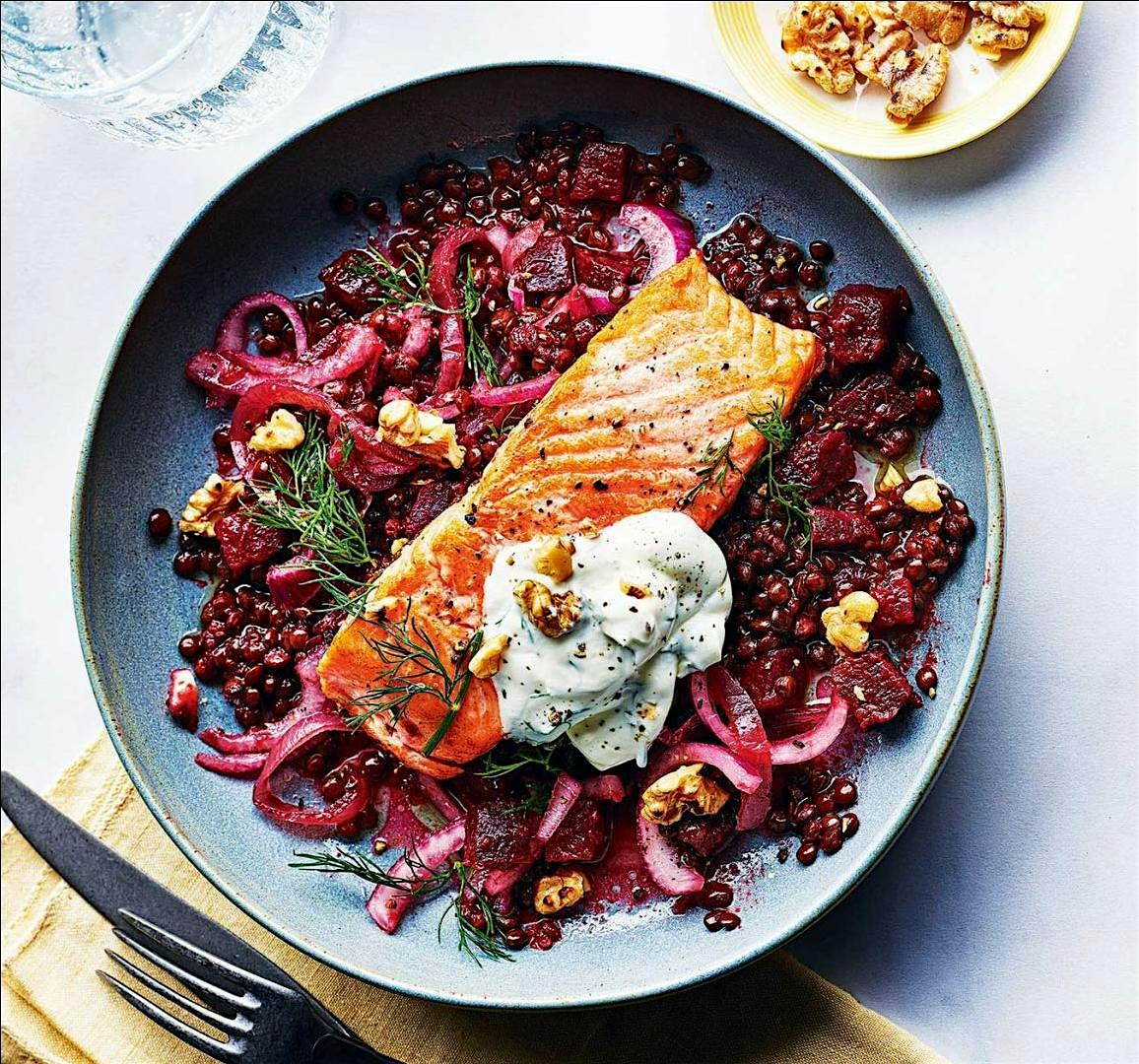 UBS InPer Cooking Class: Roasted Salmon, Sesame Maple Quinoa-Carrot Salad at UBS Cooking School – Weehawken, NJ