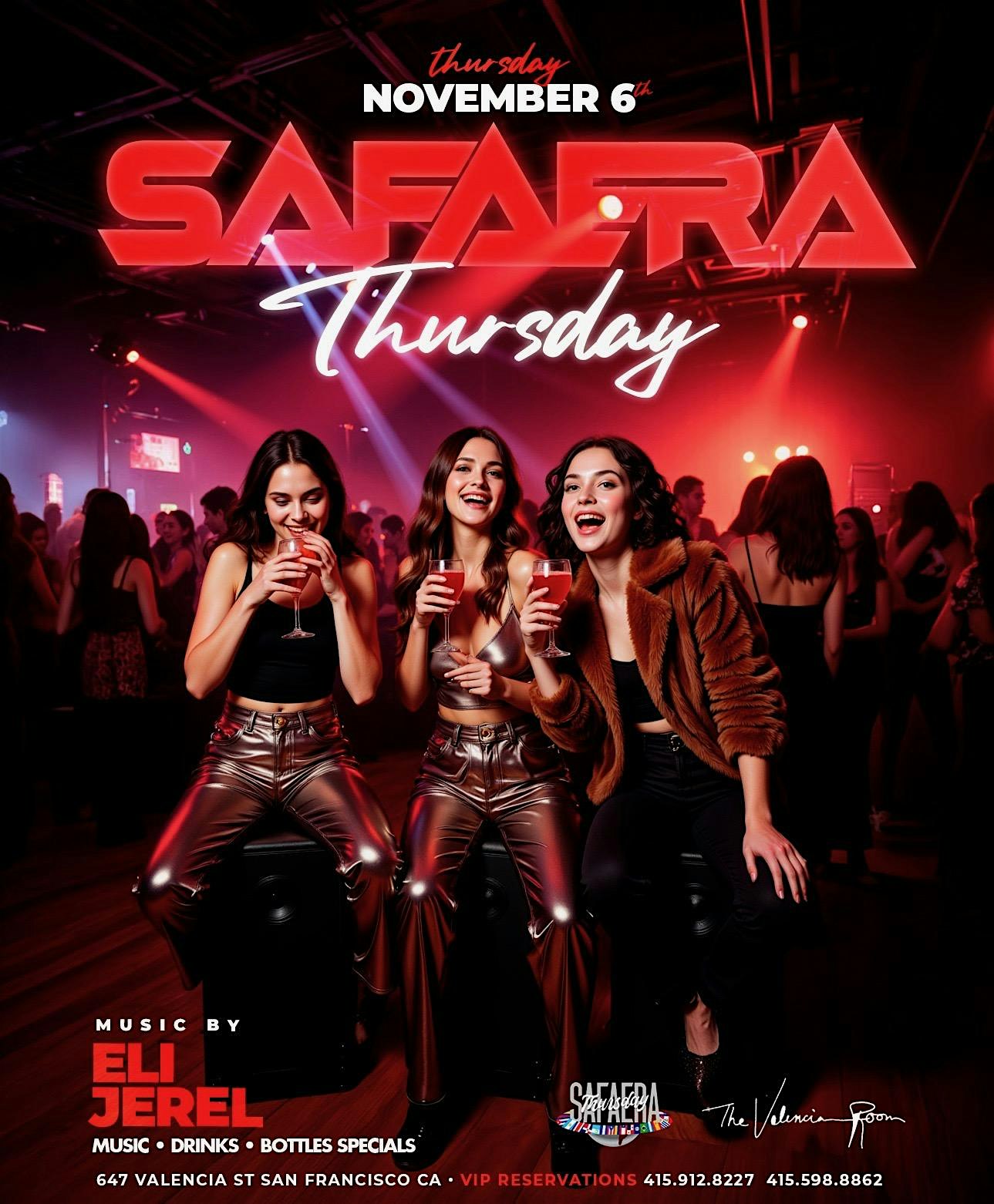 Safaera Thursdays at The Valencia Room – SAN FRANCISCO, CA