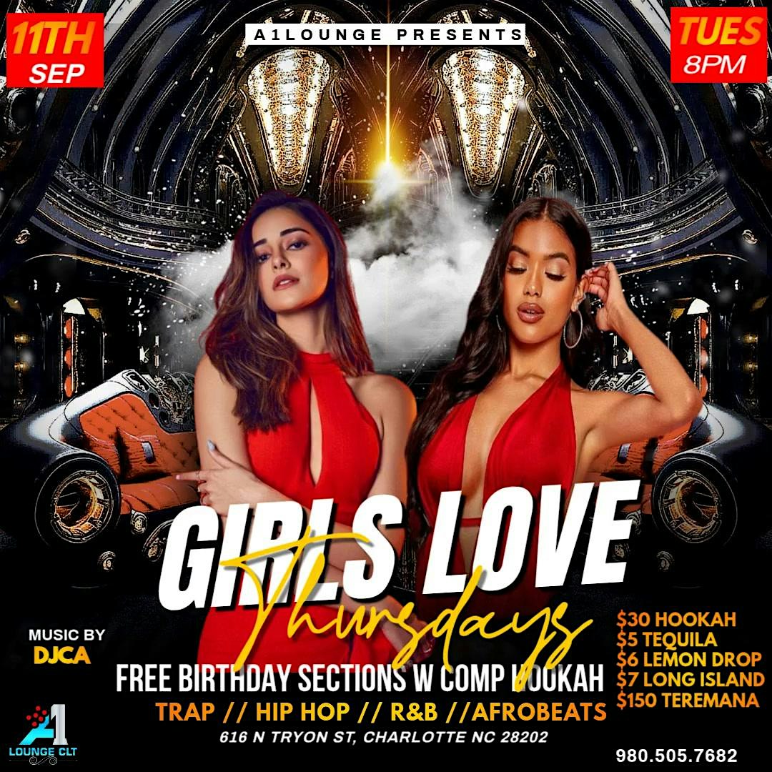 GIRLS LOVE THURSDAYS at 616 North Tryon Street, Charlotte, NC, USA – Charlotte, NC