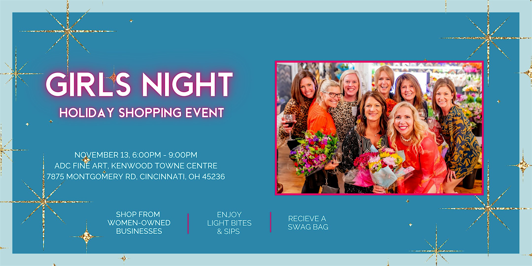Girls Night Holiday Shopping Event at ADC Fine Art, Kenwood Towne Centre, – Cincinnati, OH