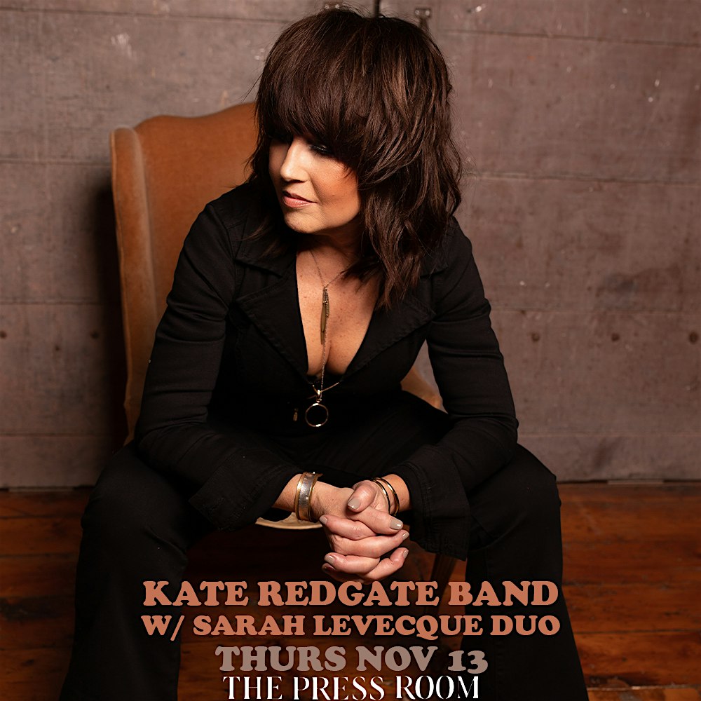 Kate Redgate Band w/ Sarah Levecque Duo at The Press Room – Upstairs – Portsmouth, NH