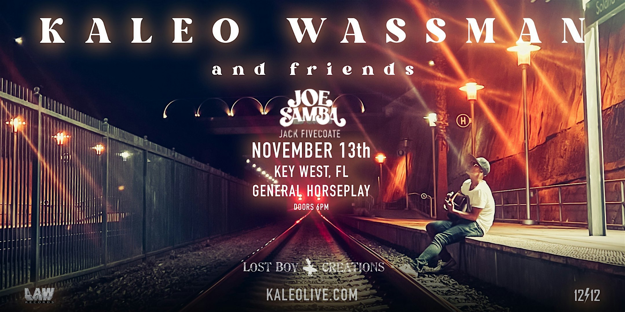 Kaleo Wassman and Friends at General Horseplay – Key West, FL