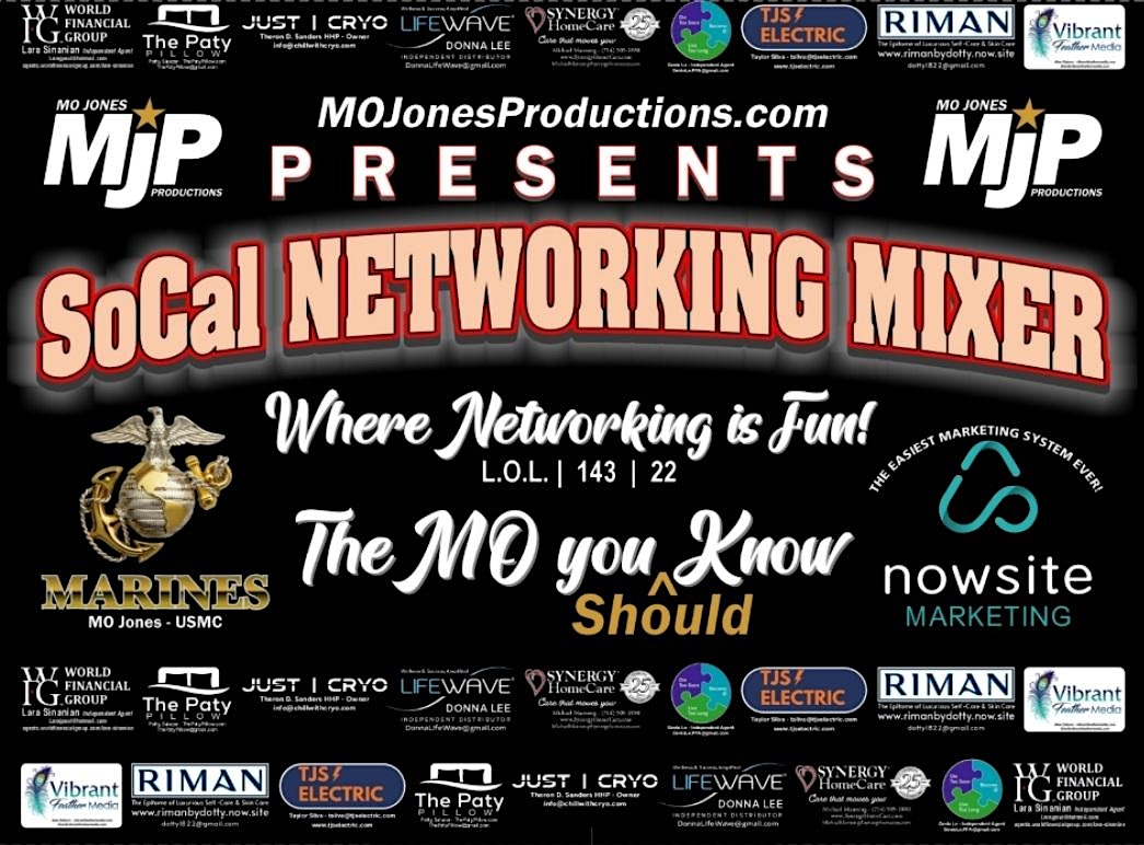 MO Jones Productions SoCal Networking Mixer #13! at Spoons Grill & Bar – Santa Ana, CA