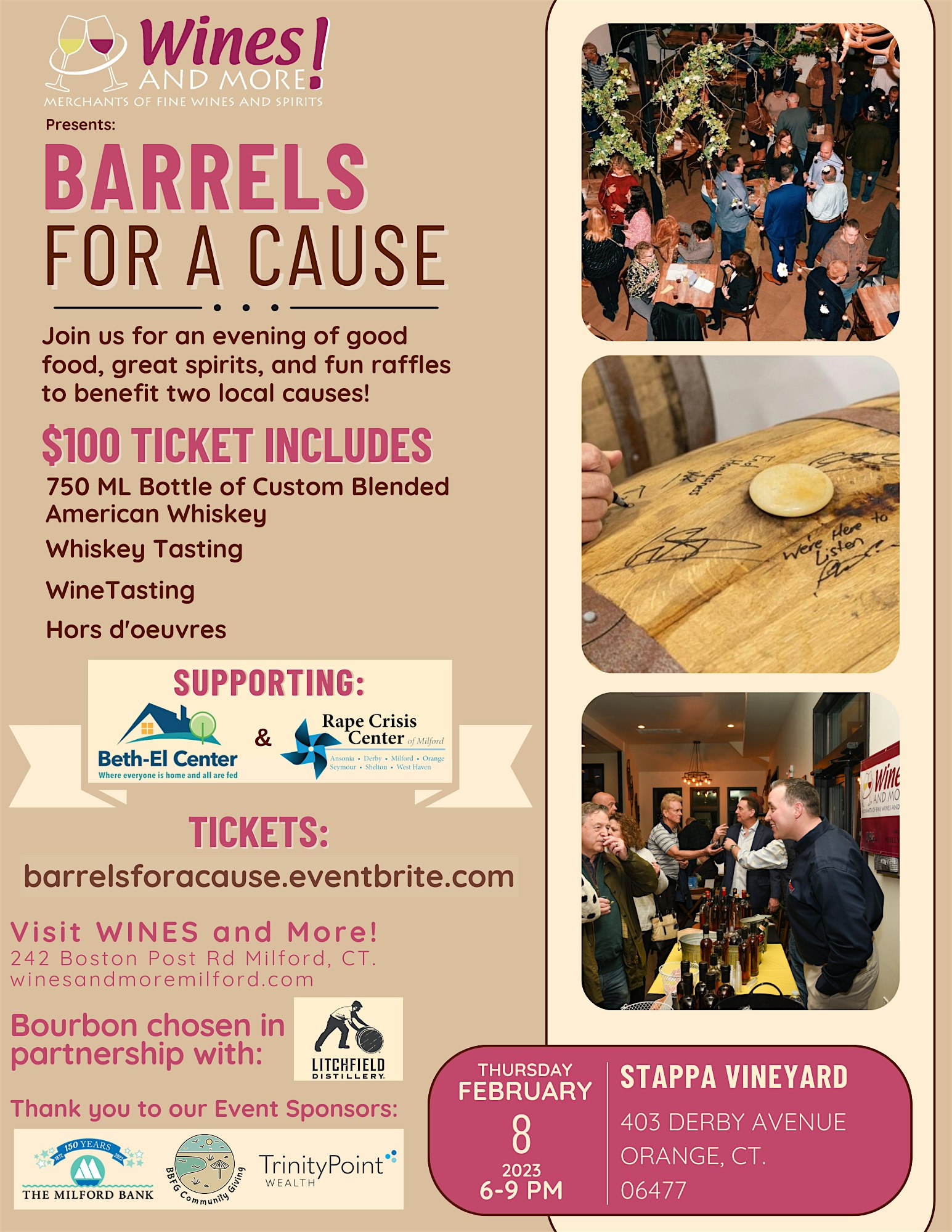 Barrels for a Cause at Stappa Vineyard – Orange, CT
