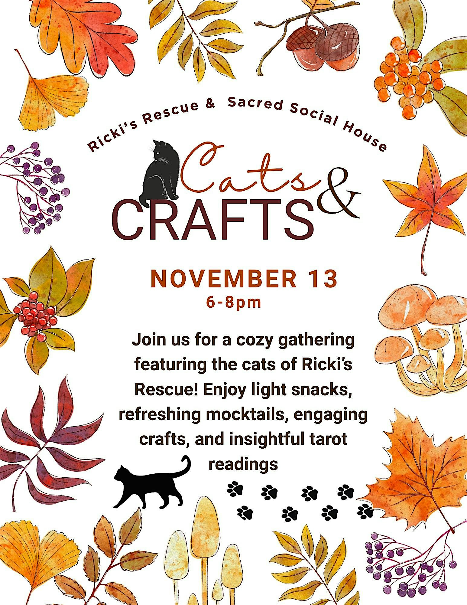 Cats & Crafts at Sacred Social House – Dormont, PA