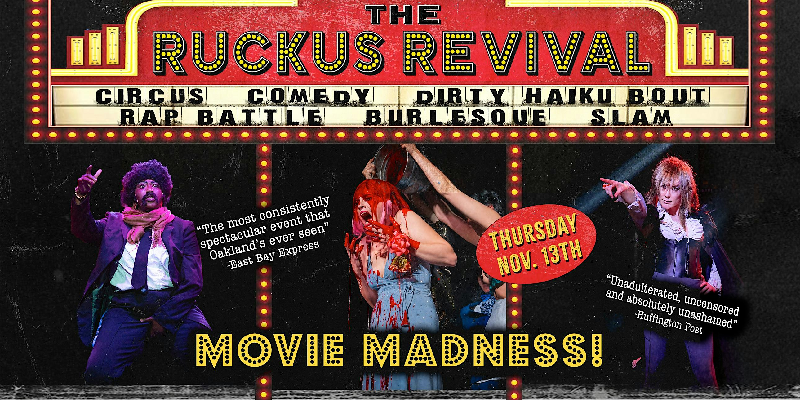 Movie Madness! at The Continental Club – Oakland, CA