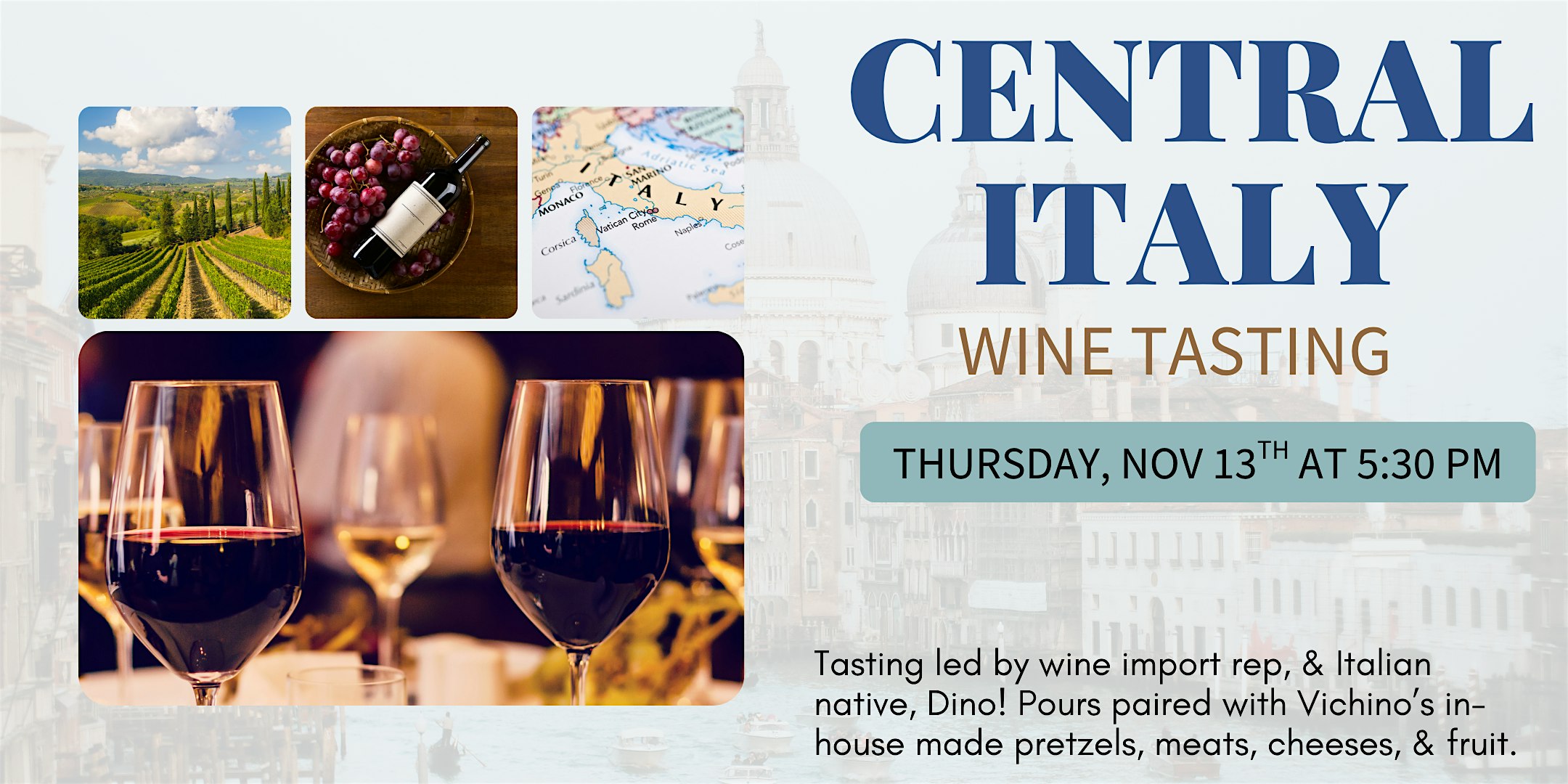 Central Italy Wine Tasting at Vichino’s Cafe & Wine Bar – Bonita Springs, FL