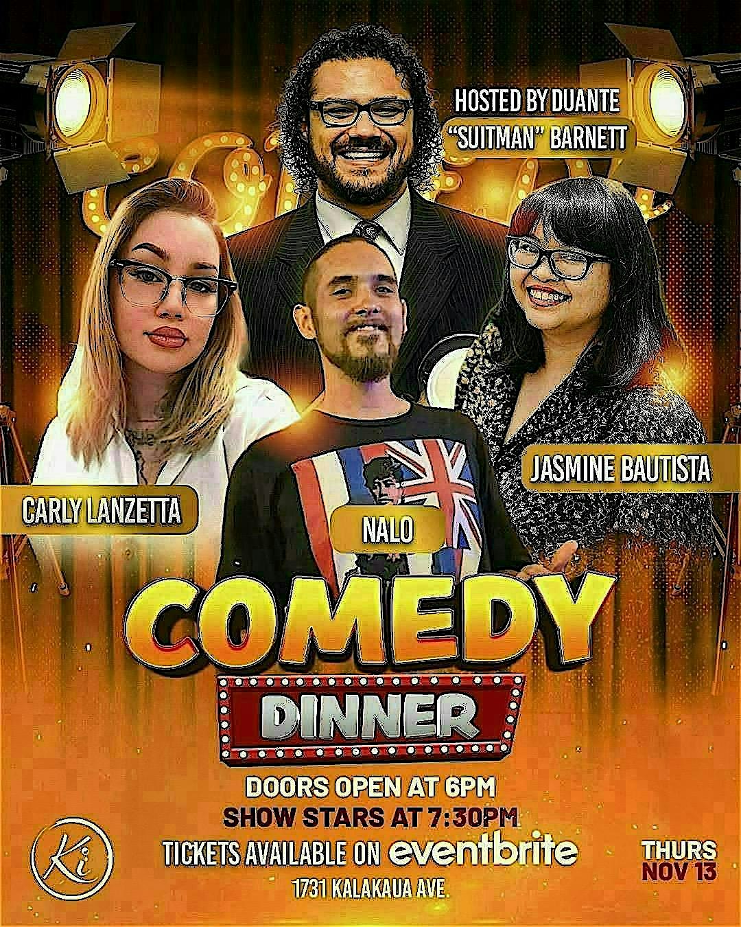 Comedy Dinner @ Ki Club at 1731 Kalākaua Ave – Honolulu, HI