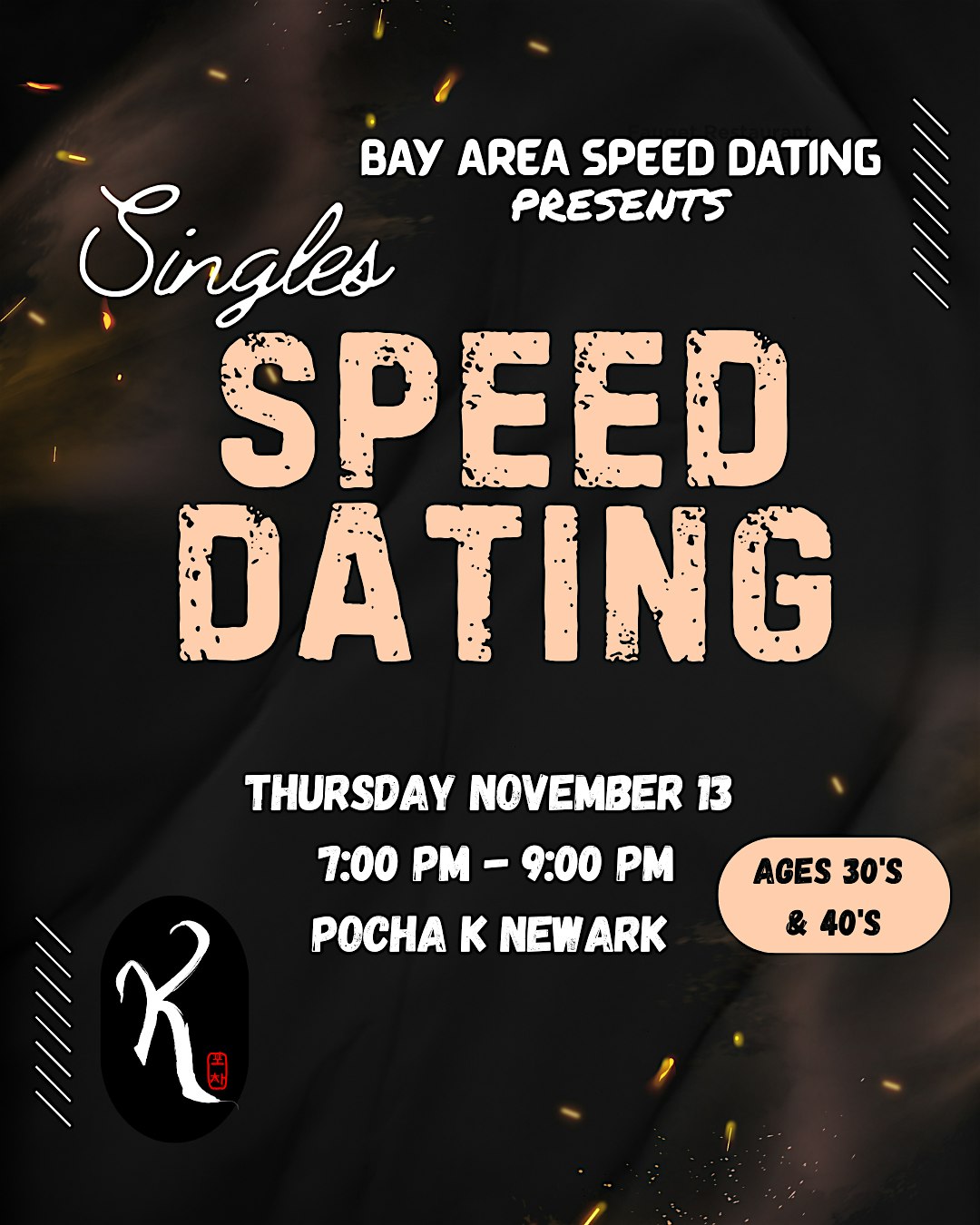 Singles Speed Dating I Ages 30’s and 40’s at Pocha K Newark – Newark, CA