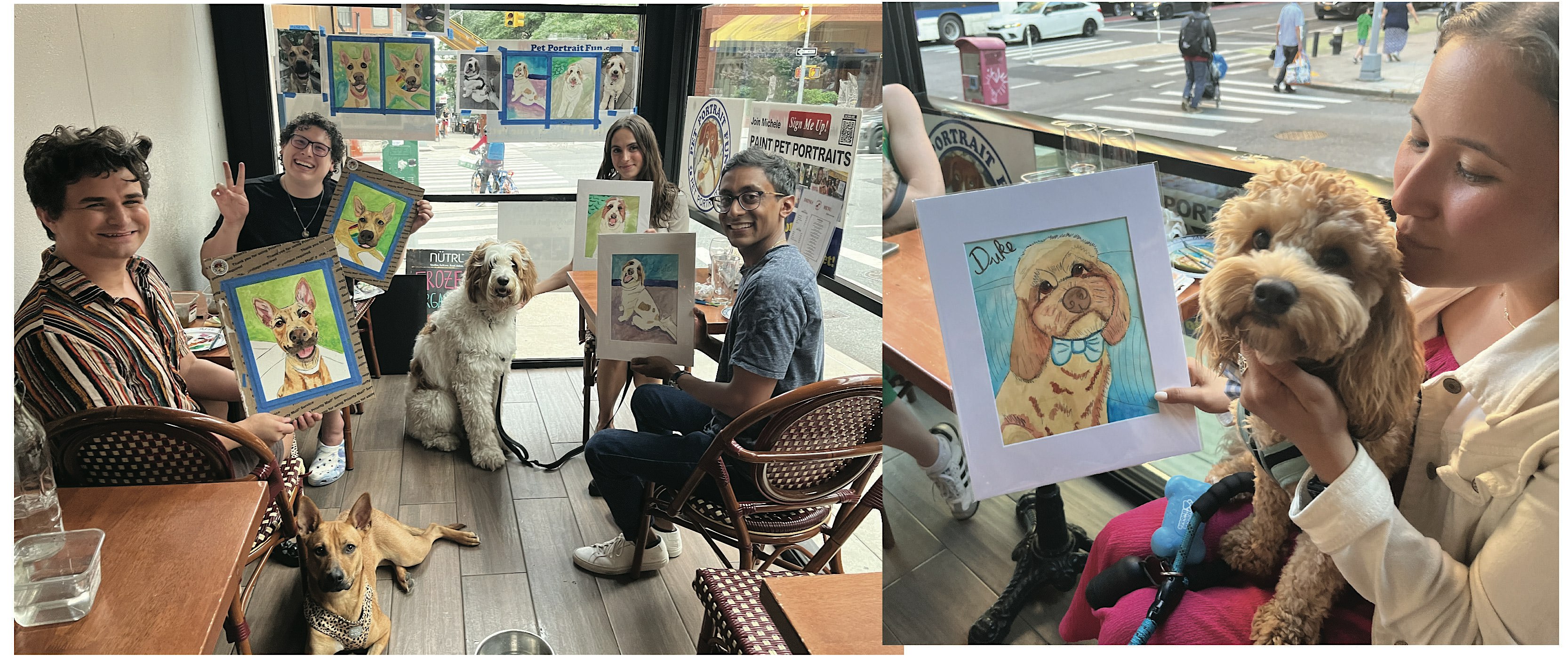 Paint and Sip Pet Portrait Fun Barking Dog at Barking Dog – New York, NY