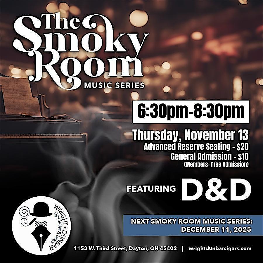 Smoky Room Music Series at Wright Dunbar Cigar Shoppe & Lounge – Dayton, OH