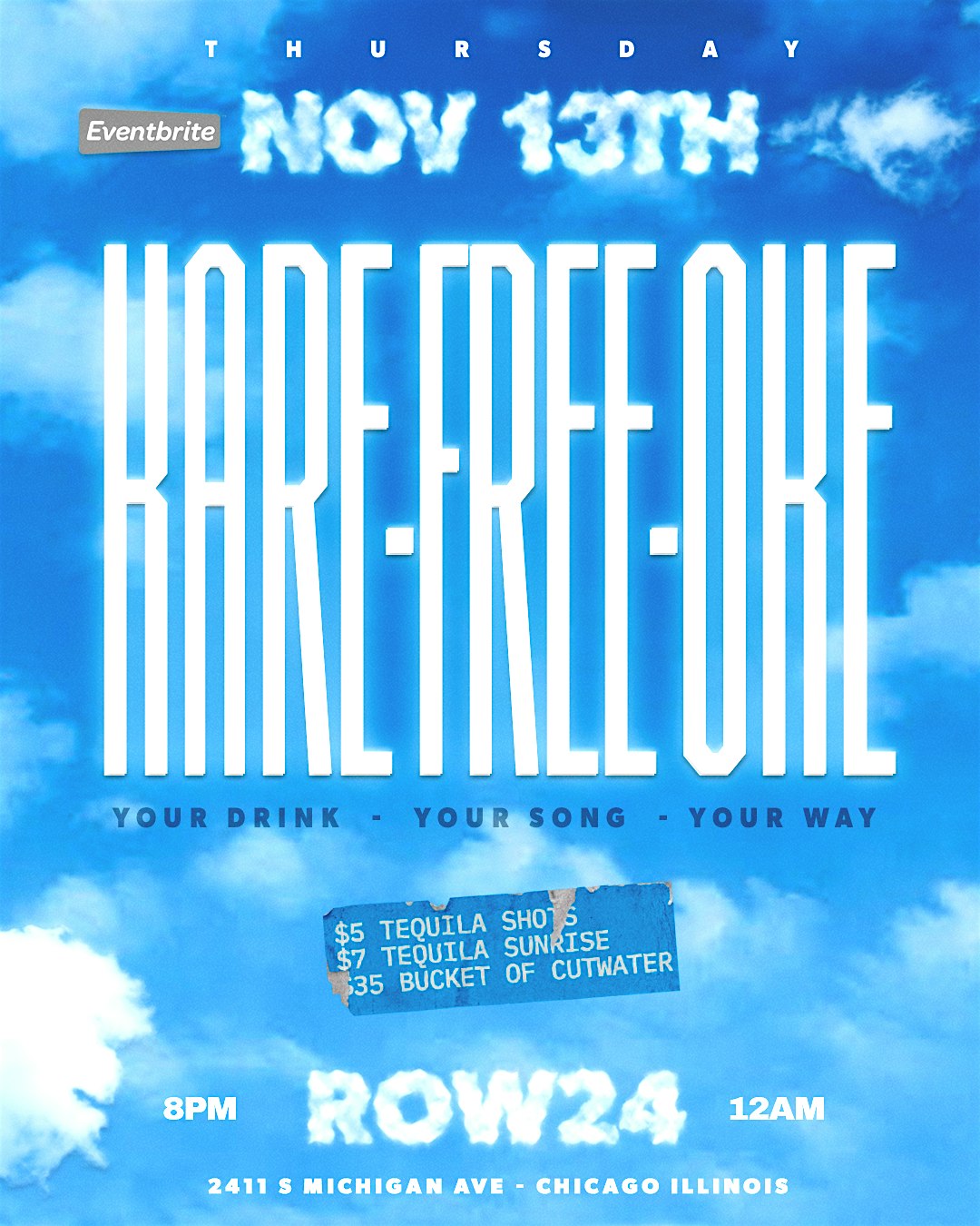 KARE-FREE-OKE at Row 24 Chicago – Chicago, IL
