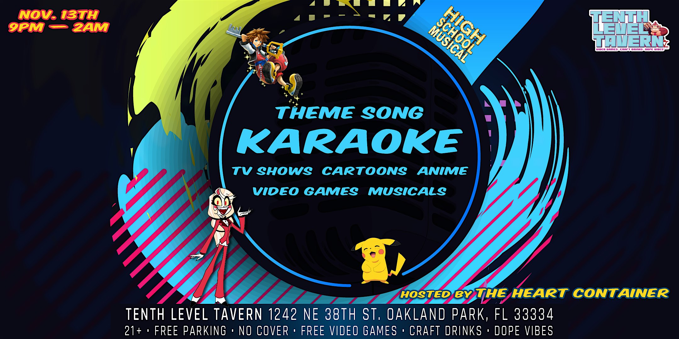Theme Song Karaoke at Tenth Level Tavern – Oakland Park, FL