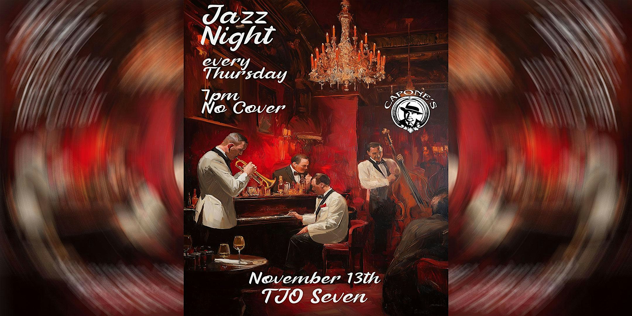 Jazz Night with TJO Seven at Capone’s – Johnson City, TN