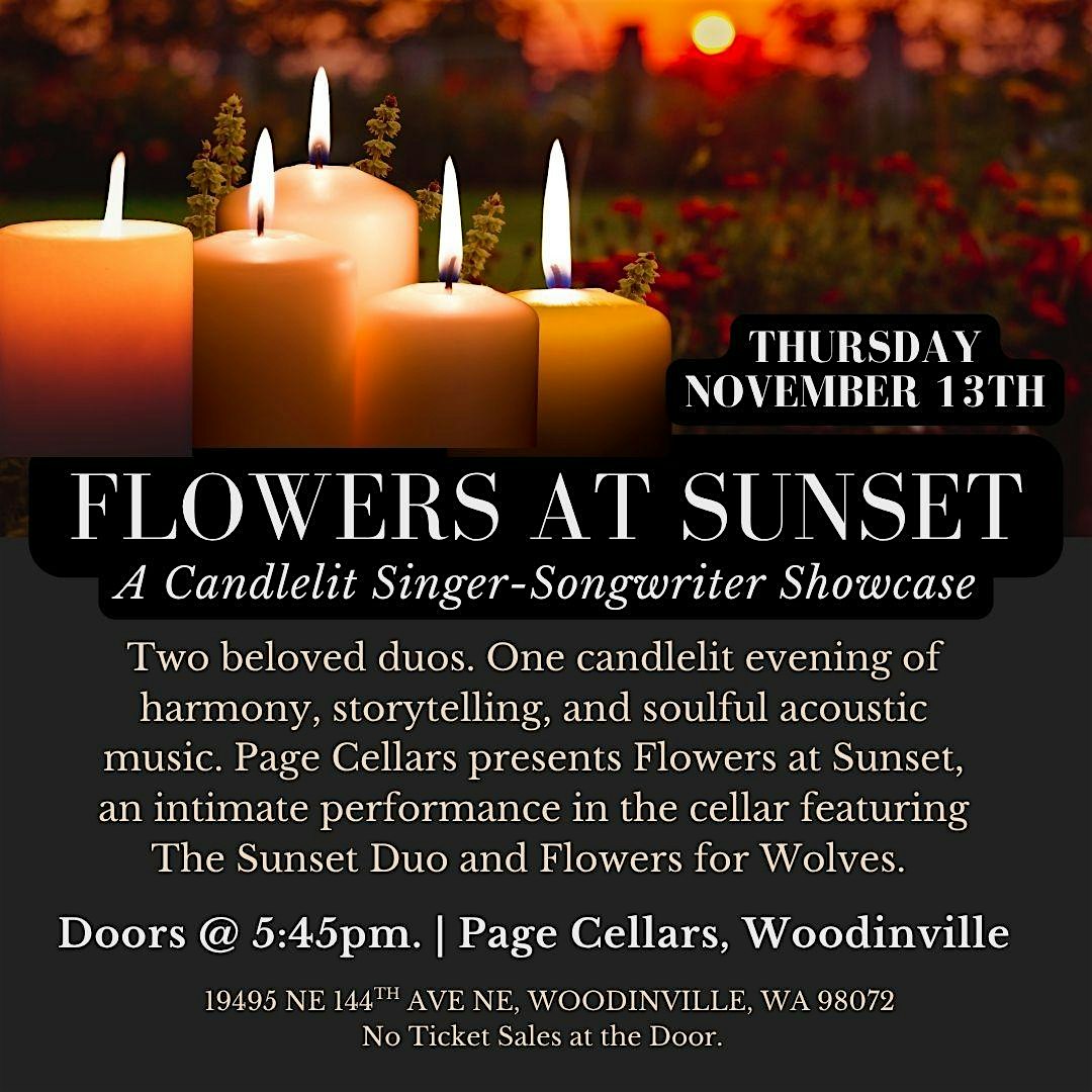 Flowers at Sunset: A Candlelit Concert at Page Cellars at Page Cellars – Woodinville, WA