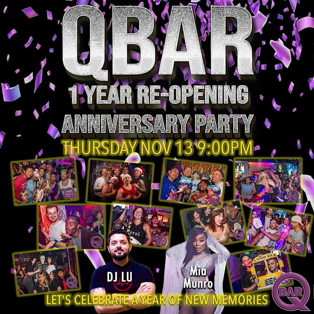 QBar Customer Appreciation Party – 1 Year Anniversary! at QBar – San Francisco, CA