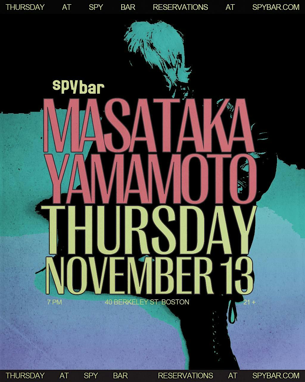 “Masa” Yamamoto at Spy Bar at Spy Bar – Boston, MA