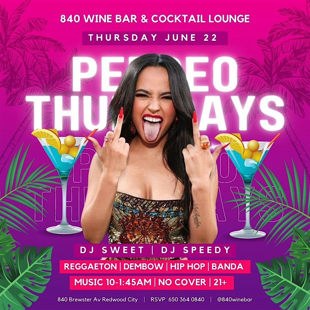 Perreo Thursdays at 840 Wine Bar & Cocktail Lounge – Redwood City, CA