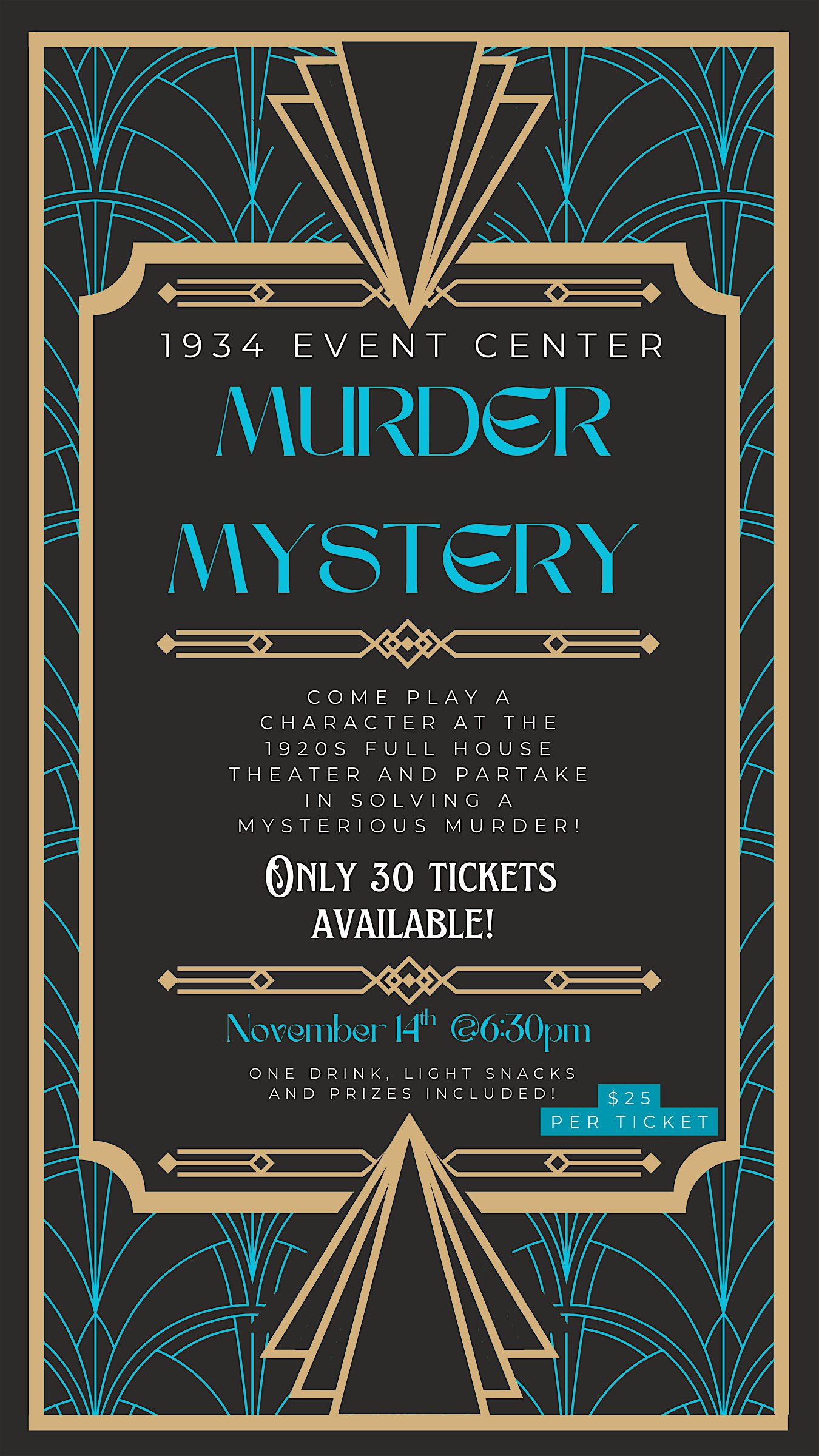 1934 Murder Mystery at 1934 Event Center – Beaver Dam, WI
