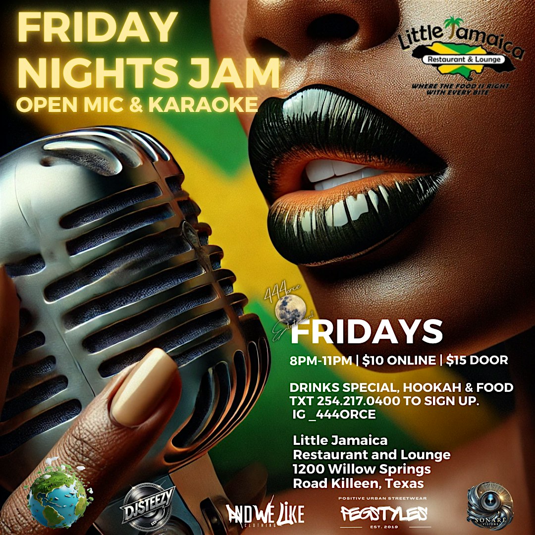 Friday Nights Jam at Little Jamaica restaurant and lounge – Killeen, TX