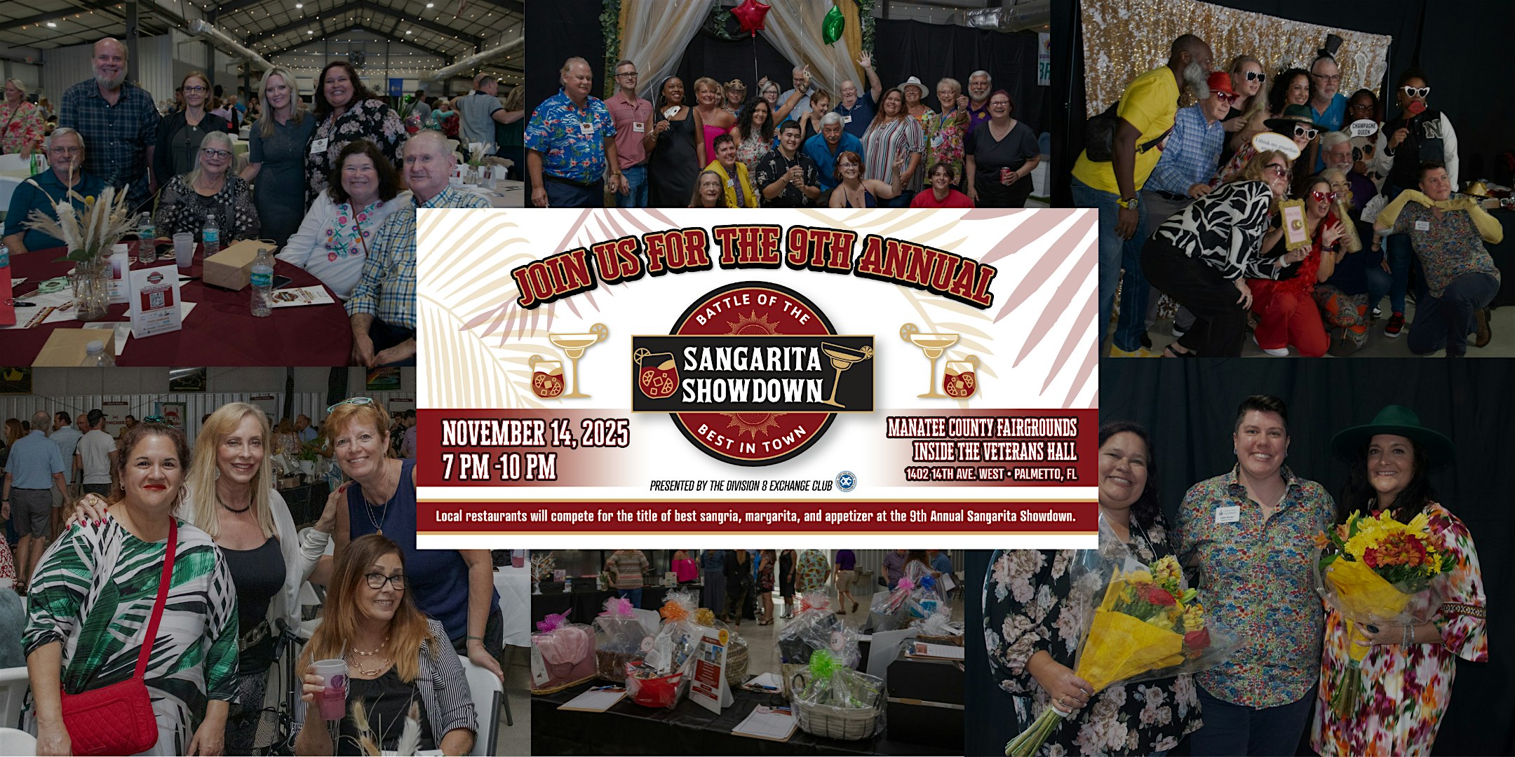 9th Annual Sangarita Showdown at Manatee County Fairgrounds, Veterans Hall – Palmetto, FL