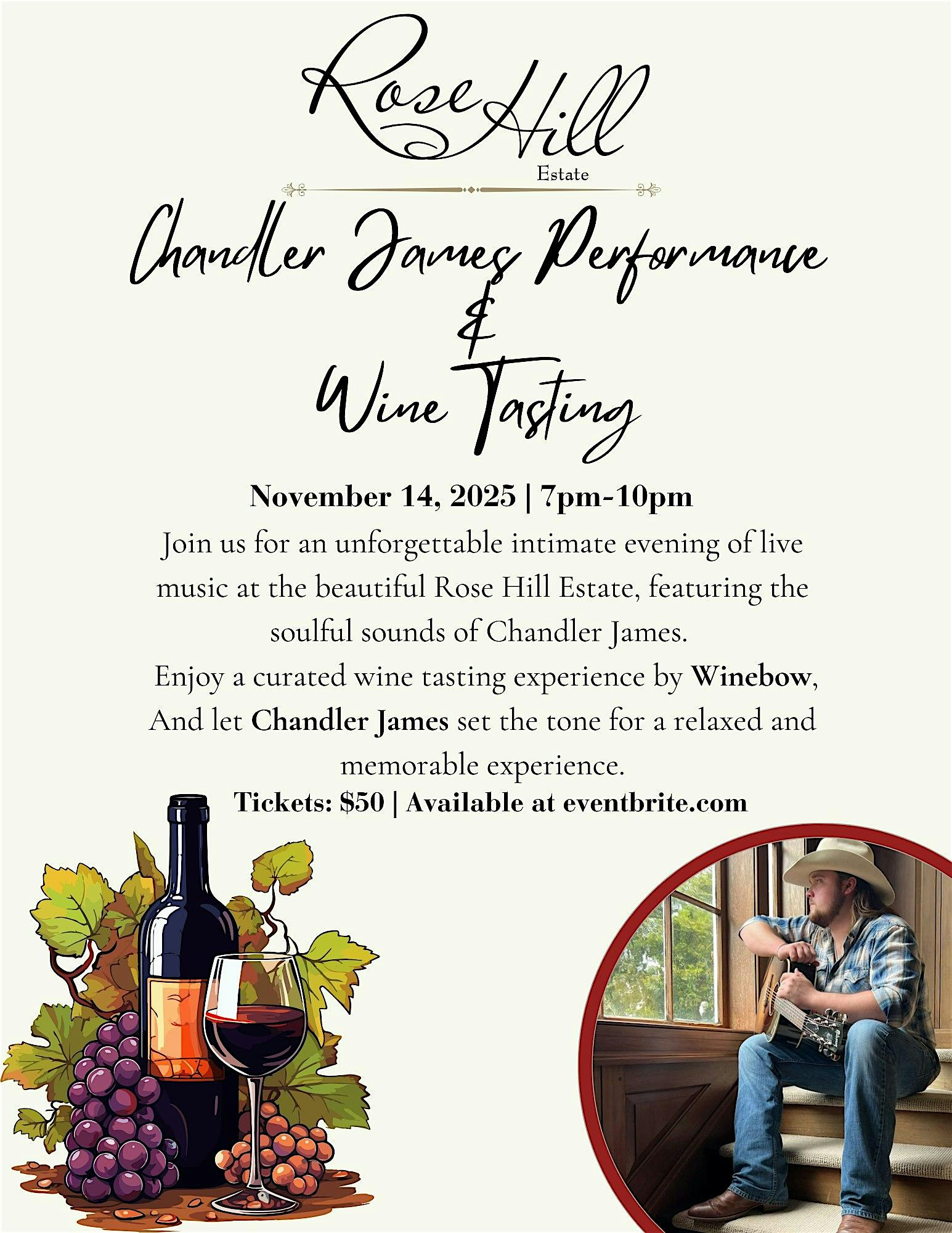 Rose Hill Estate Wine Tasting at Rose Hill Estate – Nashville, NC