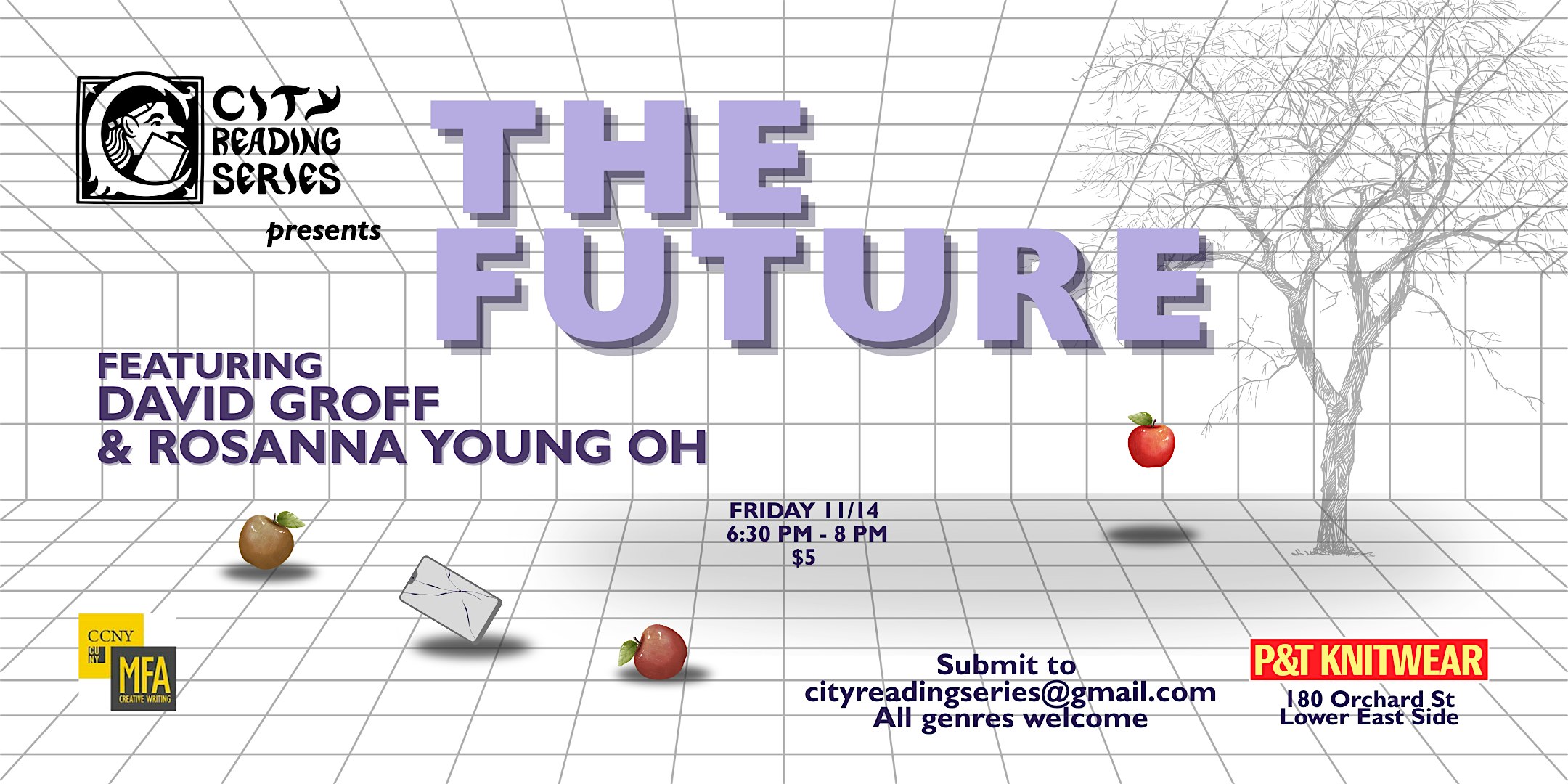 The City Reading Series at P&T Knitwear Books & Podcasts – New York, NY