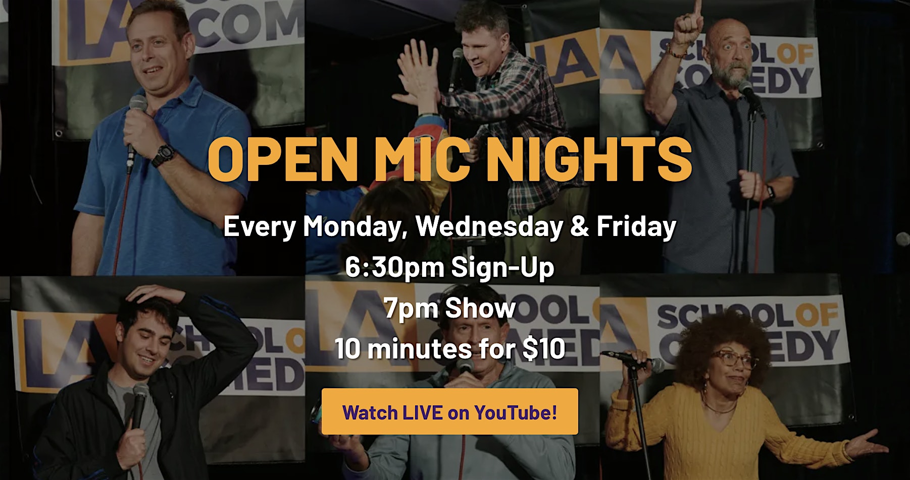 Funky Friday Open Mic at LA School of Comedy – Los Angeles, CA