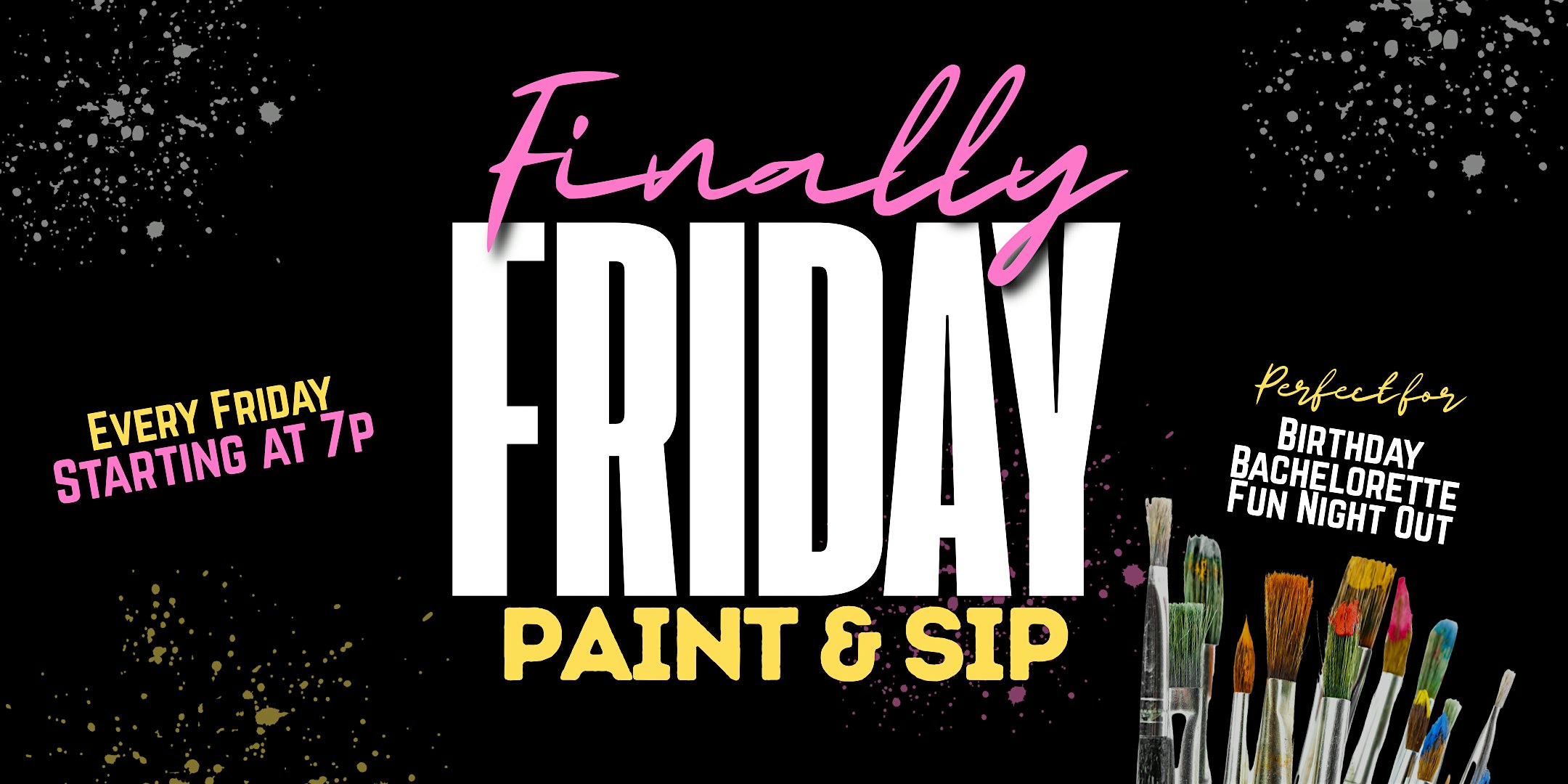 Finally Friday Paint & Sip Party at Belle Station Midtown – Houston, TX