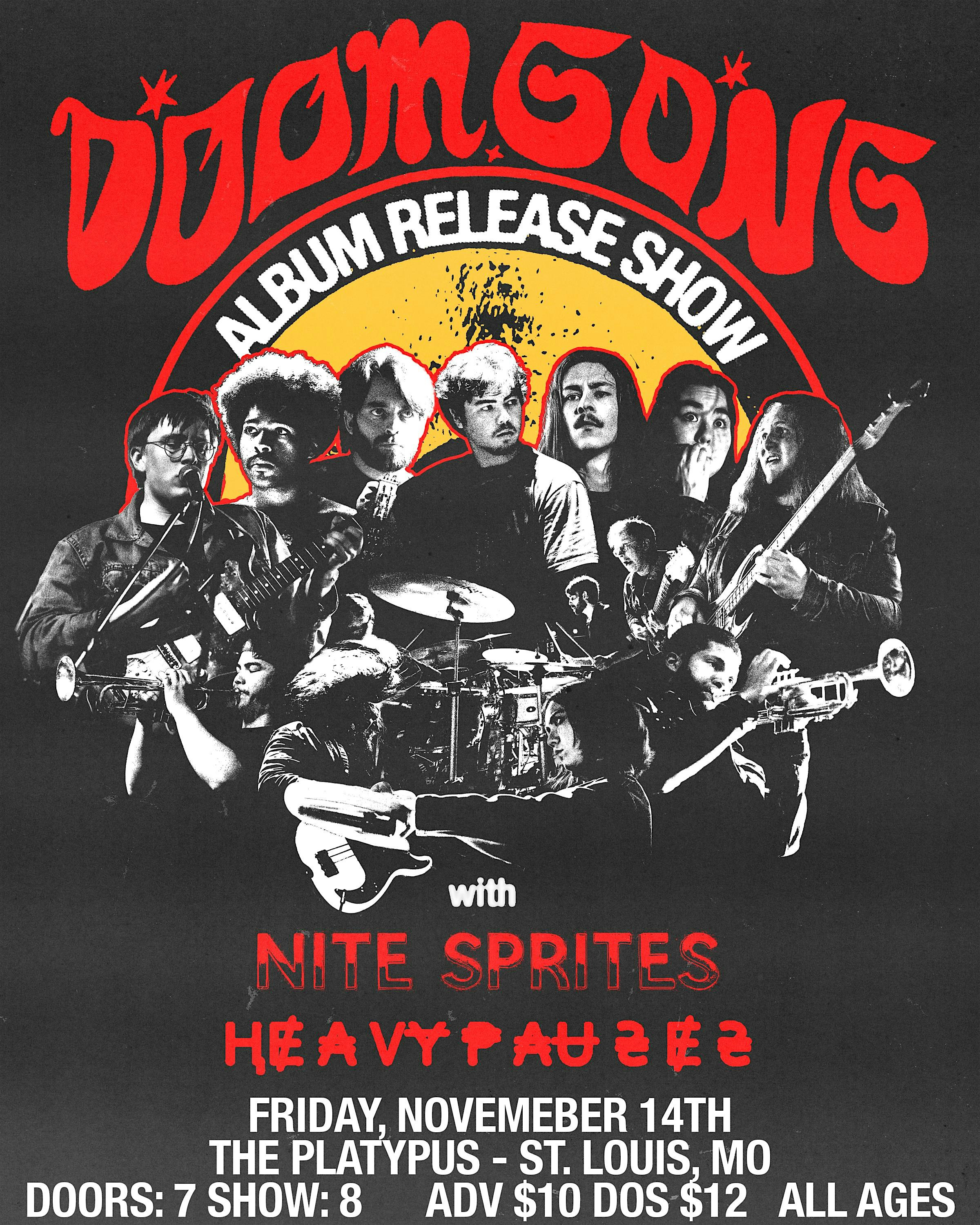 DOOM GONG w/ Nite Sprites, Heavy Pauses at Platypus – St. Louis, MO