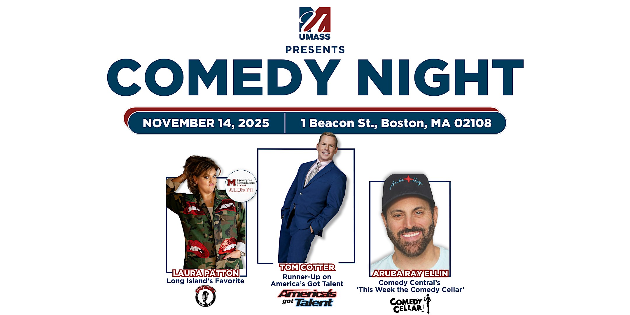 Comedy Night at UMass Boston Club at University of Massachusetts Club – Boston, MA