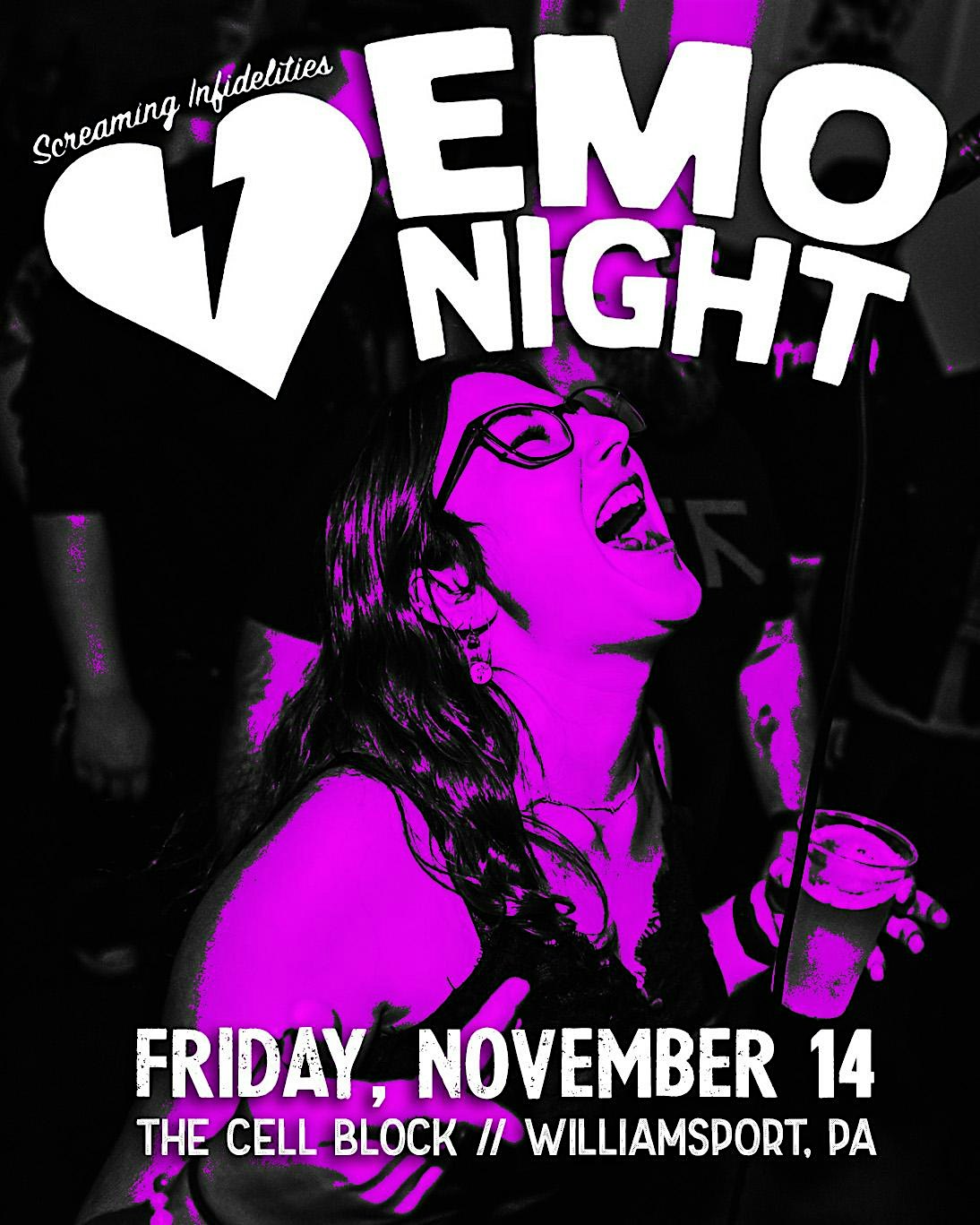 Emo Night at The Cell Block at Cell Block – Williamsport, PA