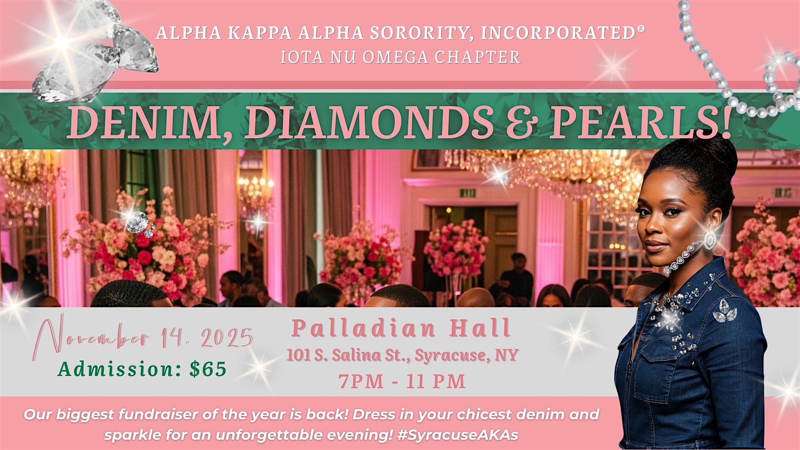 Denim, Diamonds & Pearls! at Palladian Hall at the Treasury – Syracuse, NY