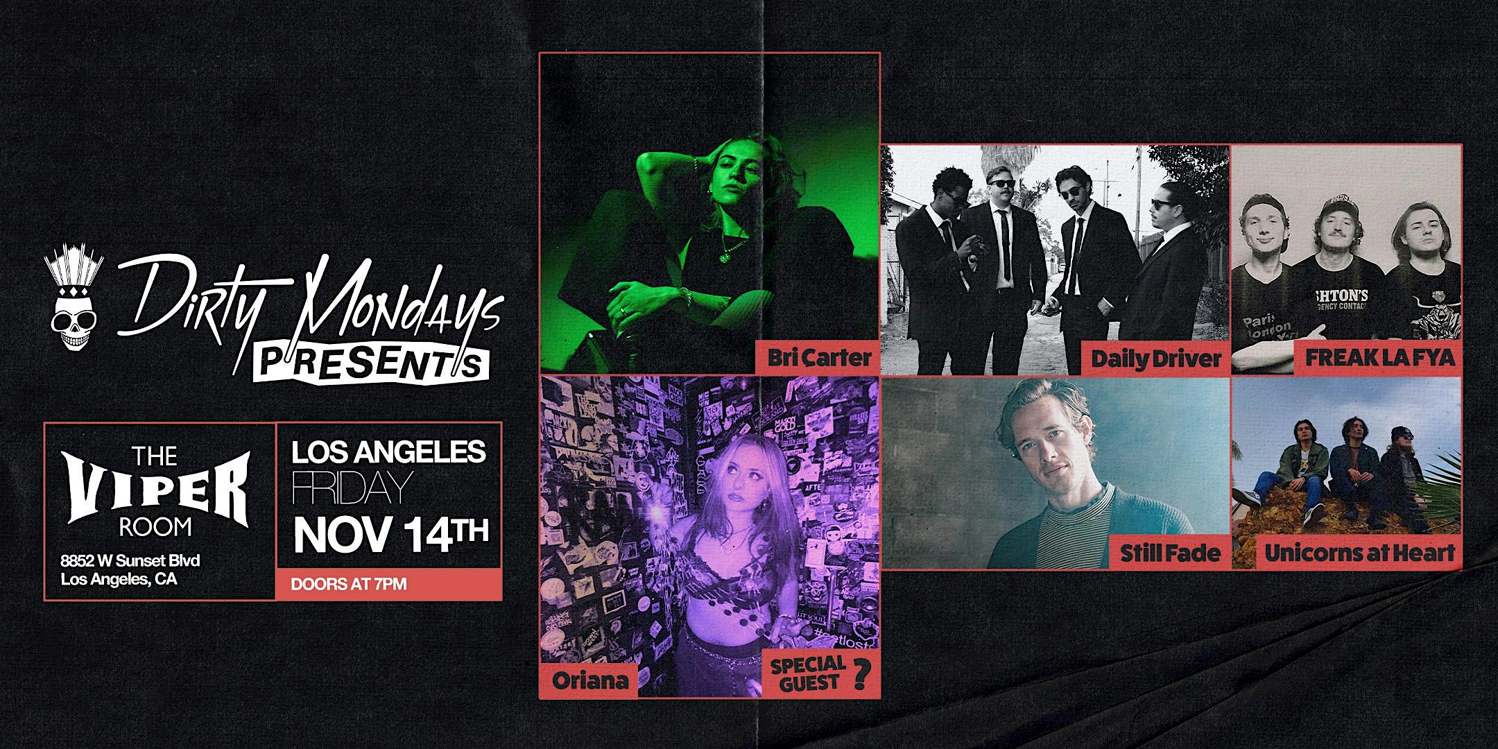 DIRTY MONDAYS PRESENTS: BRI CARTER at The Viper Room – West Hollywood, CA