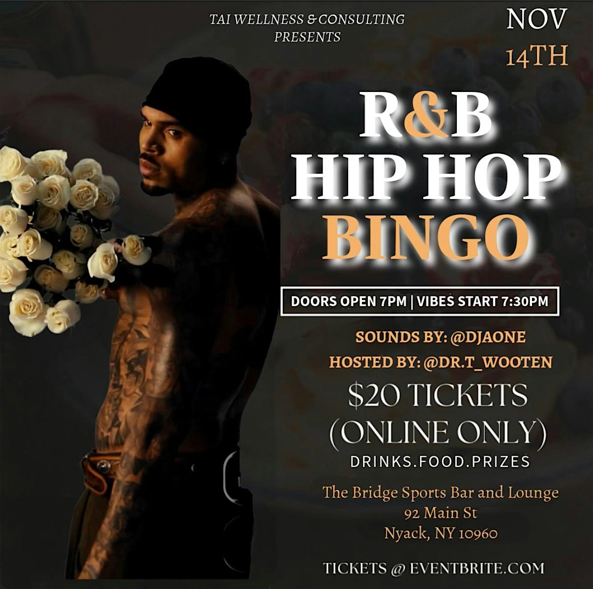 R&B and HipHop Bingo at 92 Main St – Nyack, NY