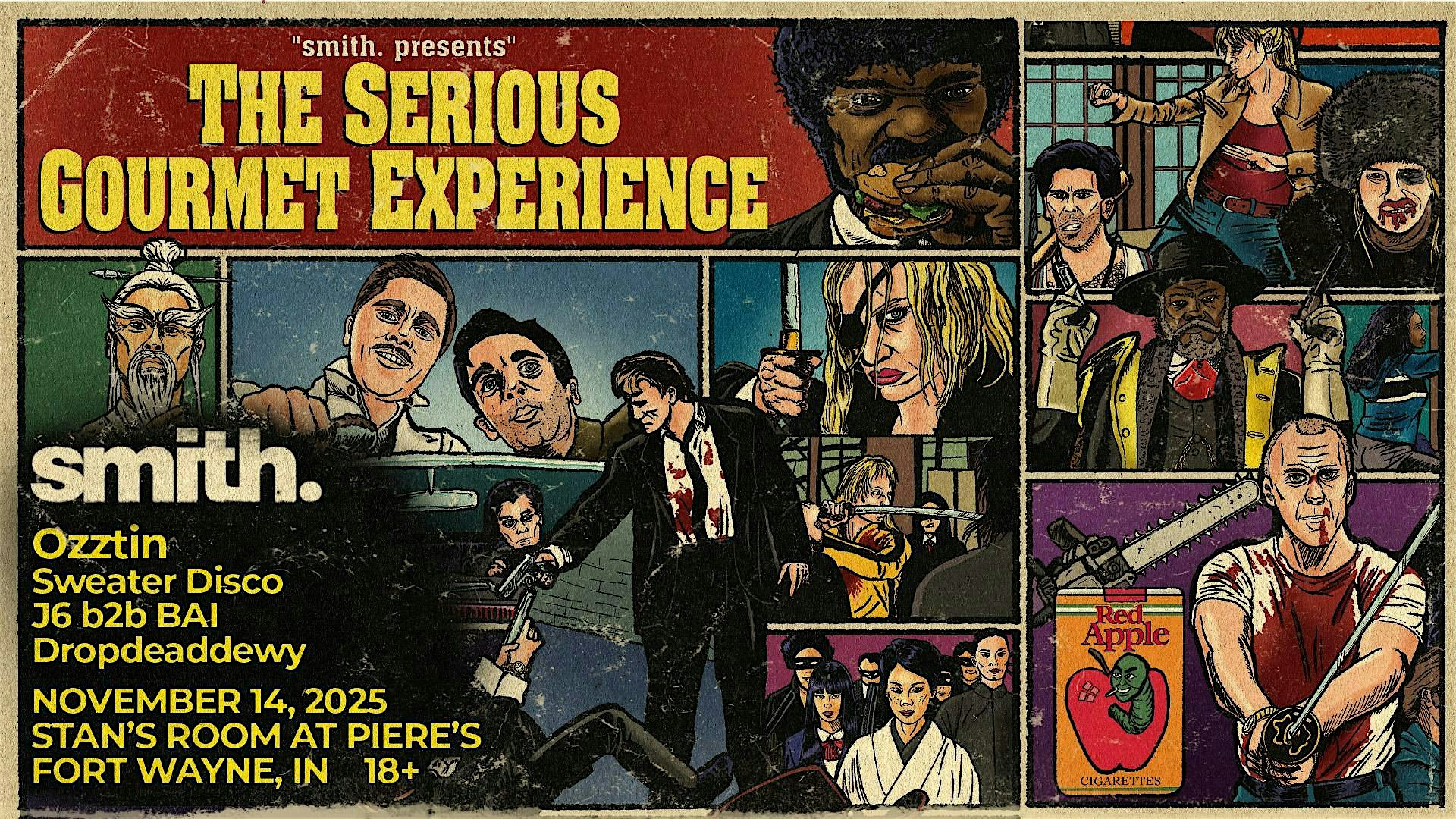 smith. The Serious Gormet Experince With Ozztin Fort Wayne IN at Piere’s Entertainment Center – Live Music and Entertainment – Fort Wayne, IN