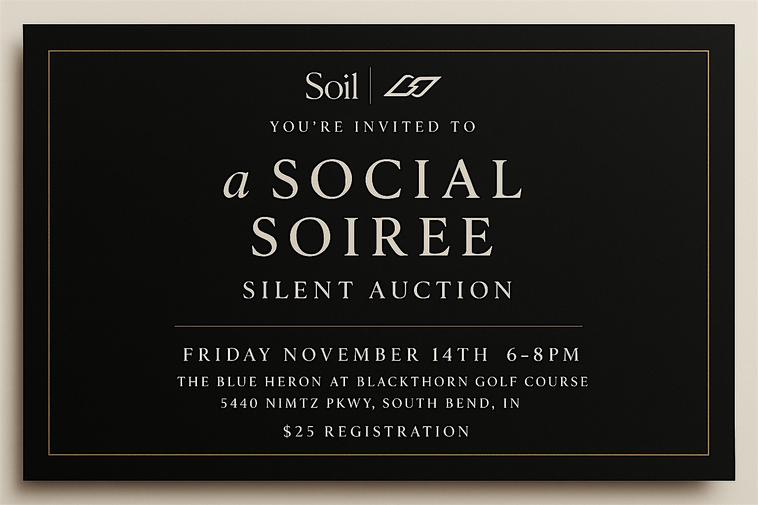Social Soiree: Silent Auction Fundraiser at The Blue Heron at Blackthorn – South Bend, IN