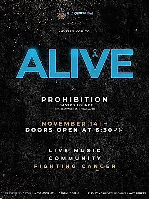 Brave Men’s ALIVE at Prohibition at Prohibition Gastro Lounge – Powell, OH