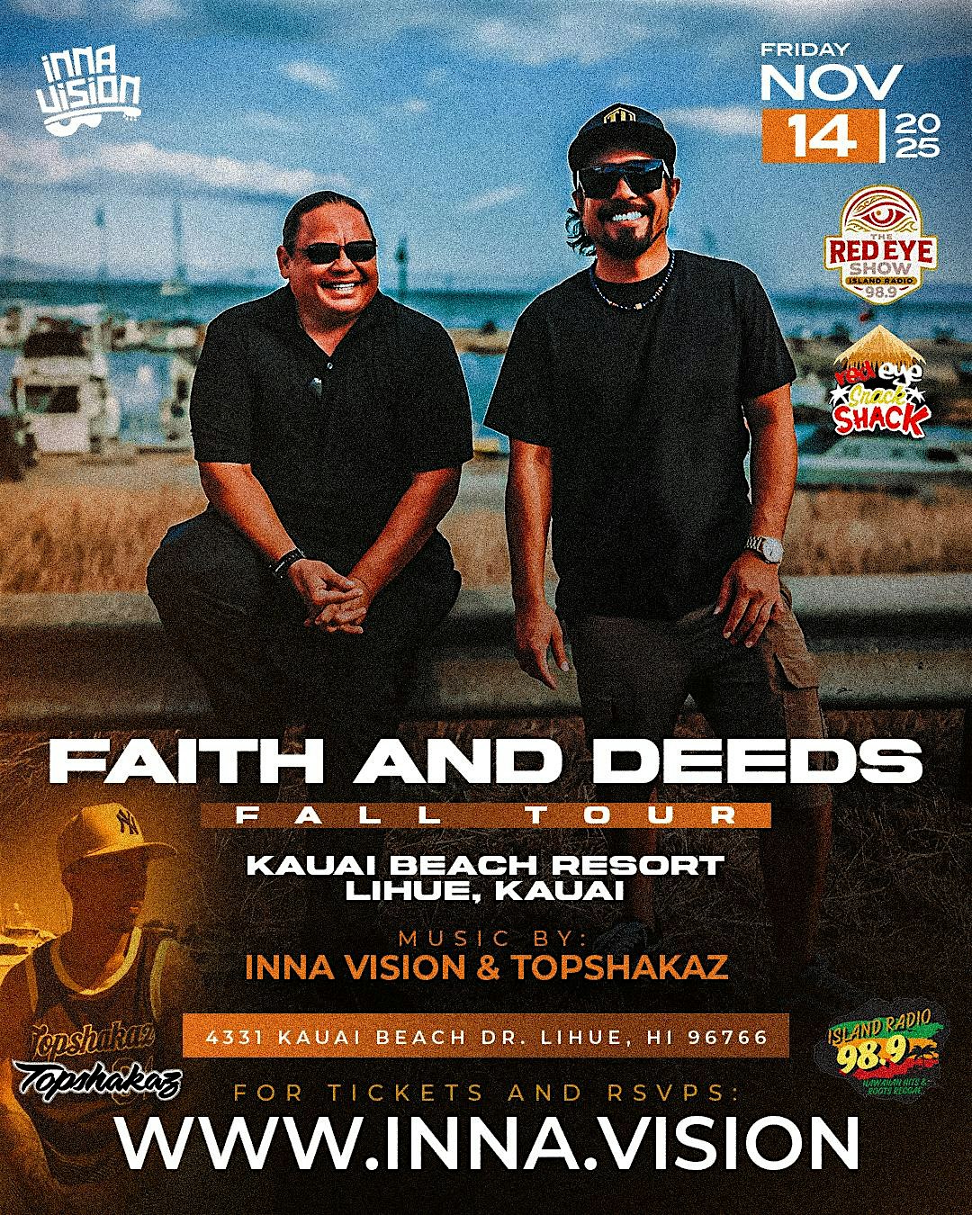 Inna Vision Fall Tour 2025 at OUTRIGGER Kauai Beach Resort & Spa – Lihue, HI