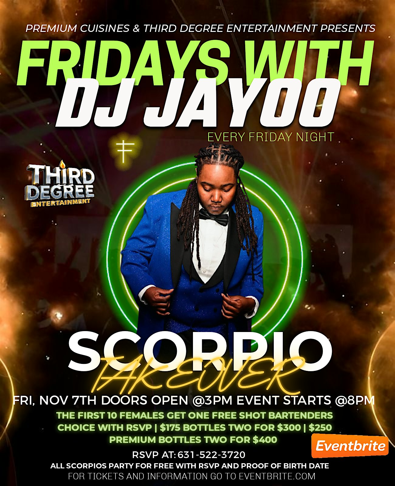 SCORPIO TAKEOVER WITH DJ JAYOO at Platinum Cuisines – Freeport, NY
