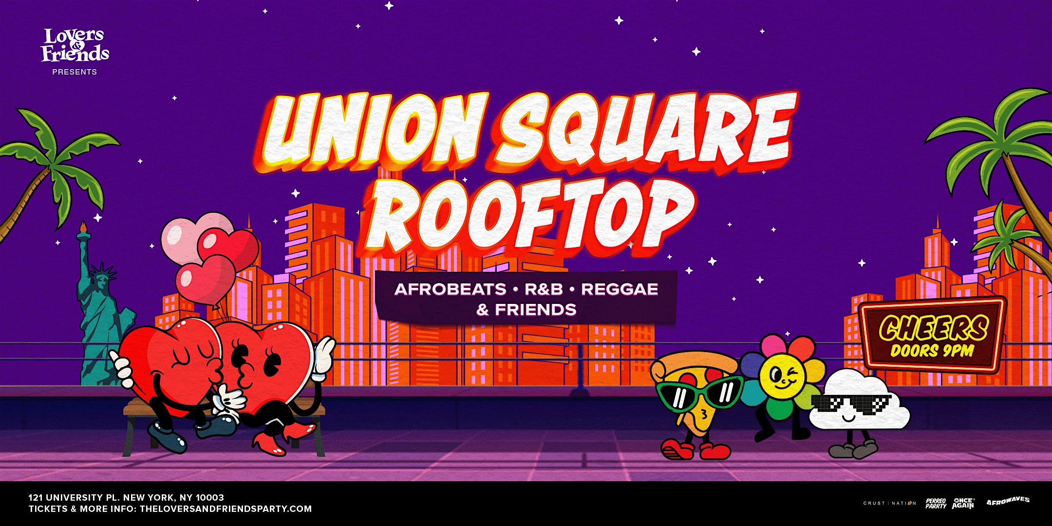 Union Square Rooftop – Afrobeats + R&B + Reggae Dance Party NYC | 18+ at Bar 13 – New York, NY