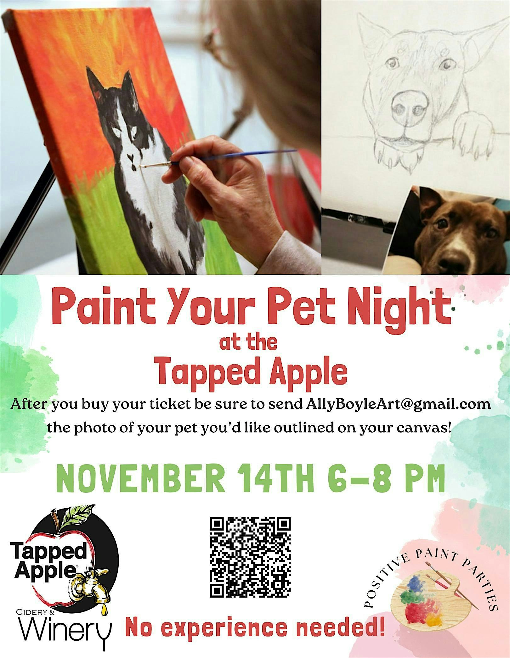 Pet Painting Night at the Tapped Apple at Tapped Apple Cidery & Winery – Westerly, RI