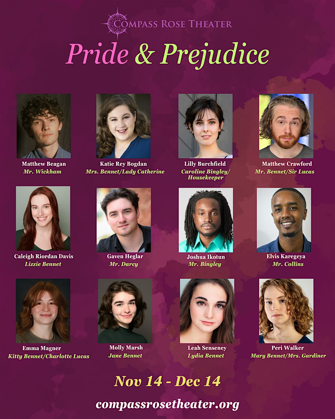 Pride & Prejudice at Compass Rose Theater – Annapolis, MD