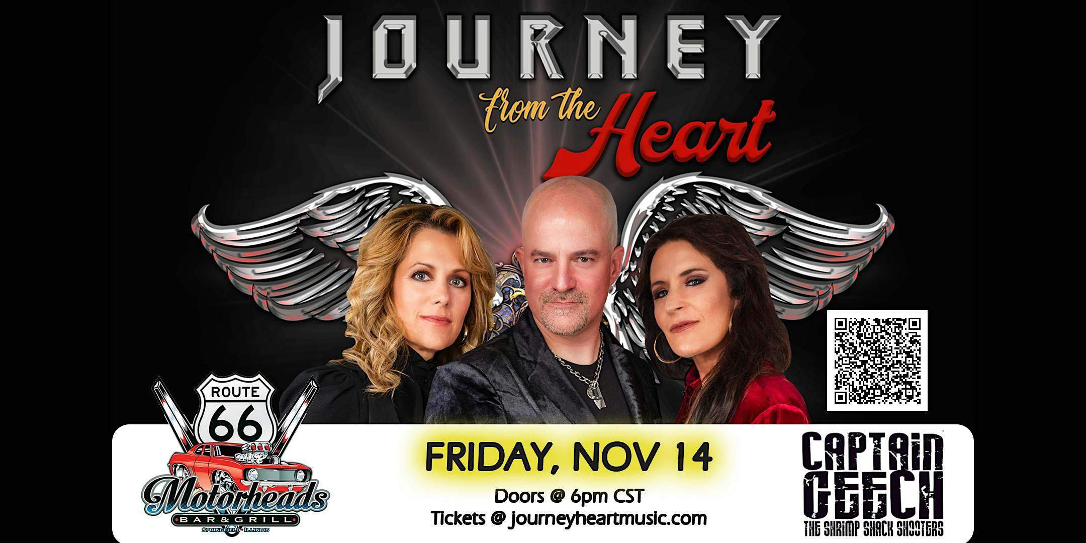 Journey from the Heart @ Route 66 Motorhead’s – Springfield, IL – 11/14/25 at Route 66 Motorheads Bar & Grill, Museum and Entertainment Complex – Springfield, IL