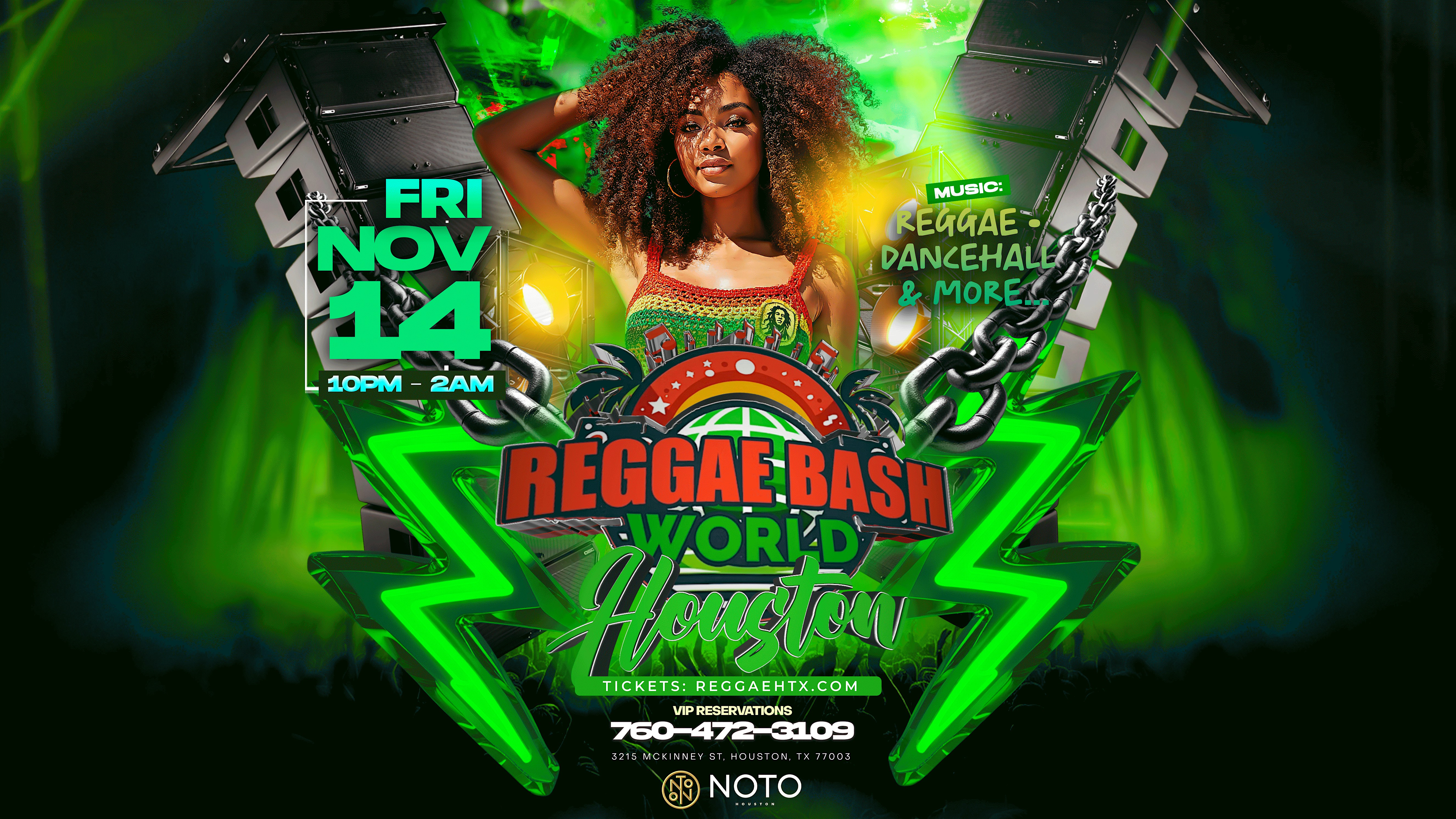Reggae Bash World Houston at NOTO Houston – Houston, TX