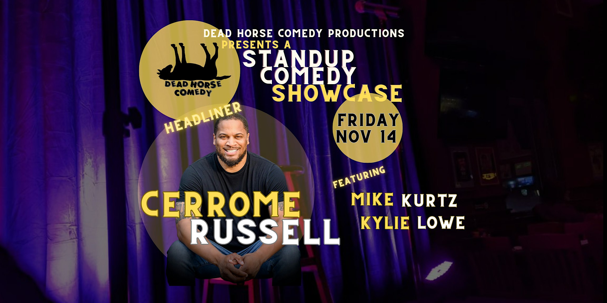 Live Standup Comedy with Cerrome Russell at Crystal City Sports Pub (3rd Floor Lounge) – Arlington, VA