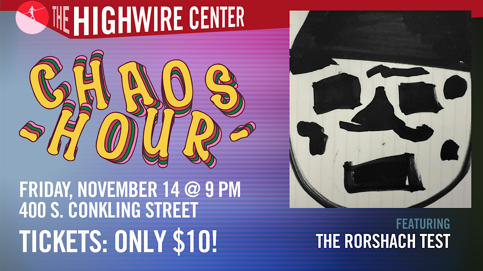 Chaos Hour: Unpredictable Improv at The Highwire Center! at Highwire Improv – Baltimore, MD