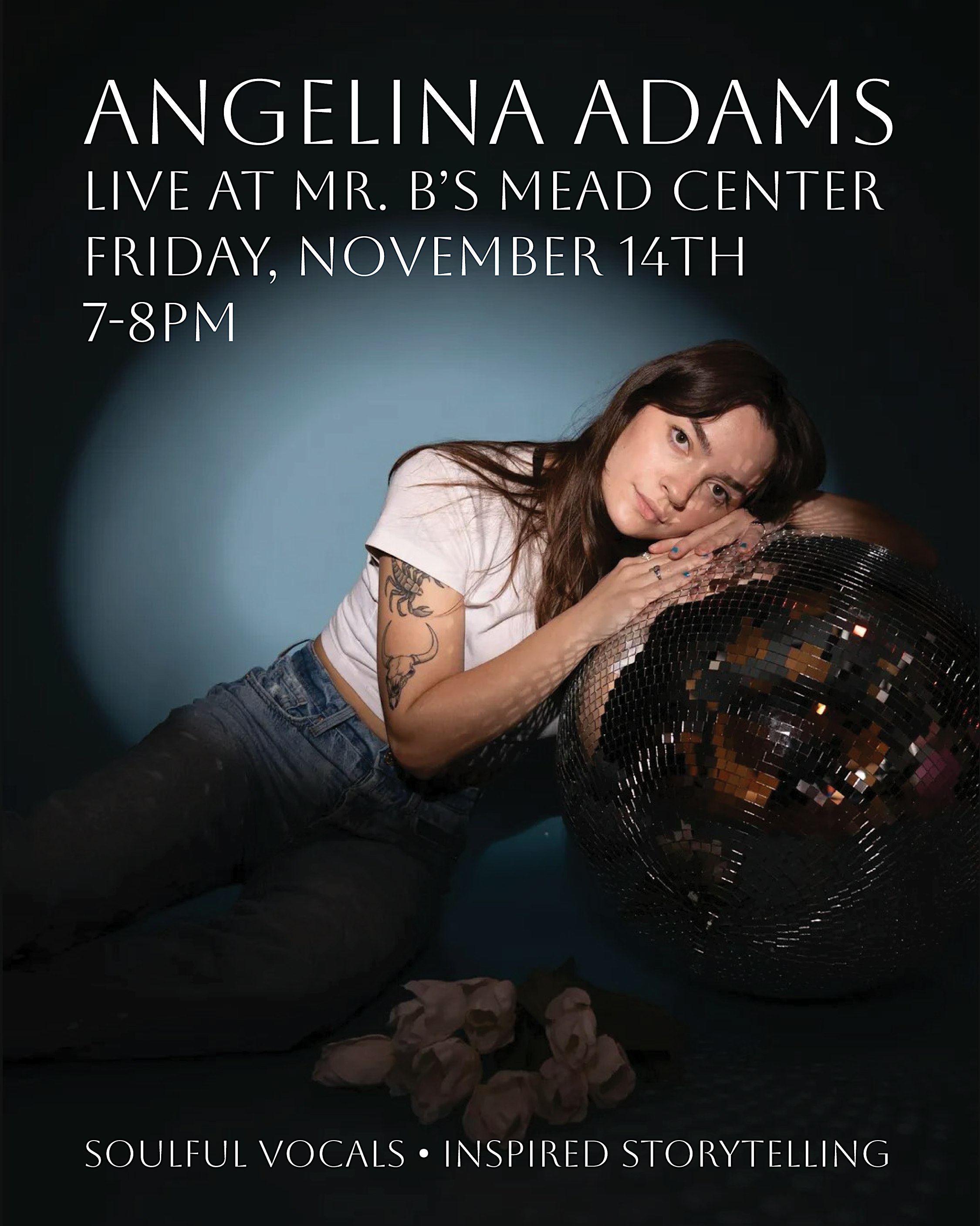 Live Music Performance by Angelina Adams at Mr. B’s Mead Center – Seattle, WA