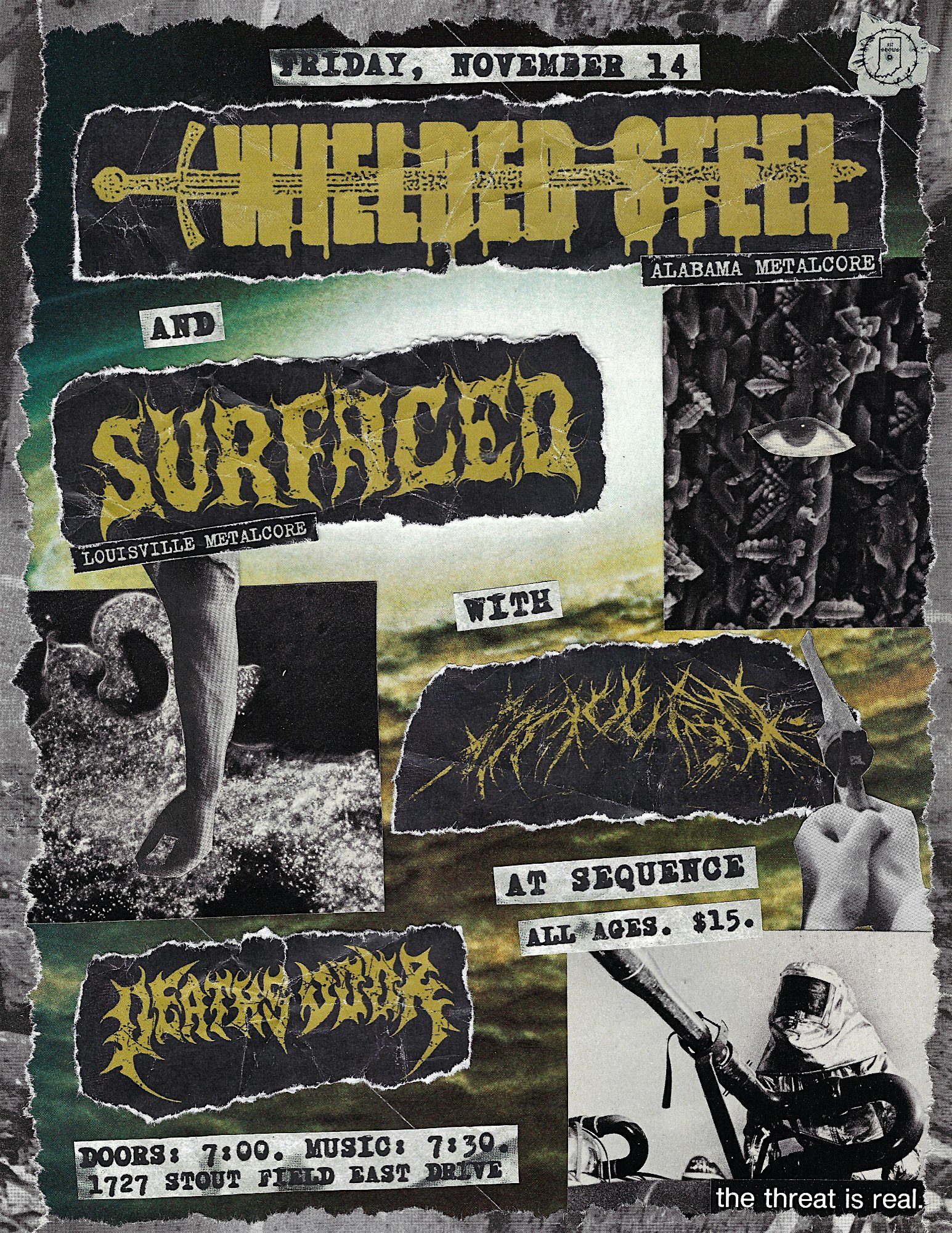 WIELDED STEEL / SURFACED / MAULED / DEATHS DOOR @ SEQUENCE at Sequence – Indianapolis, IN